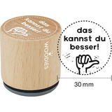 COLOP motiv-stempel Woodies "das kannst du besser"