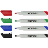 Kores whiteboard- & flipchart-marker "ECO XW1", 4er Etui
