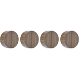 magnetoplan neodym-magnete Wood series Circle, walnuss