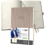 sigel buchkalender Conceptum 2025, ca. din A5, taupe