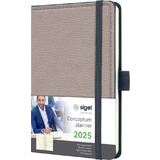 sigel buchkalender Conceptum design Casual 2025, beige