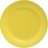 PROnappe Papp-Teller, rund, 230 mm, gelb