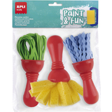 APLI kids Maxi-Pinselset paint & FUN, 3-teilig