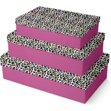 Clairefontaine geschenkboxen-set "Leopard", 3-teilig
