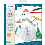 HEYDA 3D mal-set "Winter", 15-teilig