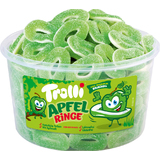 Trolli fruchtgummi APFELRINGE, 150er Runddose