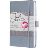 sigel notizbuch Jolie Impress, Kunstleder, A6, grau