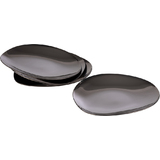 APS teller PEBBLES, gunmetal, 4er Set