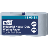 TORK Industrie-Putzrolle, 3-lagig, blau, extra stark, 119 m