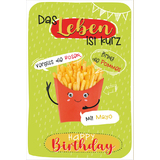 SUSY card Geburtstagskarte wiggle "Pommes"