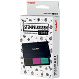 trodat stempelkissen 9051, 3-farbig, schwarz/pink/grn