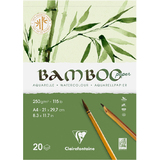 Clairefontaine aquarellblock BAMBOO, din A4, 250 g/qm