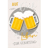 SUSY card Geburtstagskarte round "Bierglser"