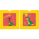 SUSY card 3D-Geburtstagskarte sliding card "Dino"