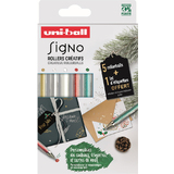 uni-ball gel-tintenroller SIGNO, 5er etui + etiketten gratis