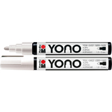 Marabu acrylmarker "YONO", 1,5 - 3,0 mm, Rundspitze, wei