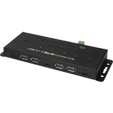 LogiLink usb 3.2 (Gen2) combo Industrie-Hub, 7-Port, schwarz