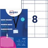 AVERY namensschilder-taschen mit Textilband, schwarz