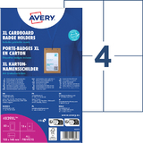 AVERY namensschilder-tasche XL, aus Karton, 105 x 148 mm