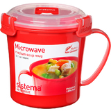 Sistema mikrowellendose MEDIUM soup MUG, 650 ml, rot