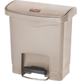 Rubbermaid tret-abfalleimer Slim Jim, 15 Liter, beige