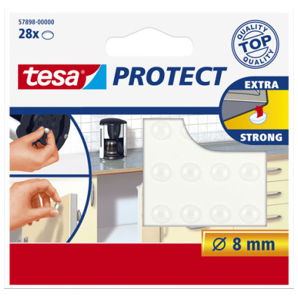 tesa Protect Lrm-/Rutschstopper, rund, Durchmesser: 8 mm