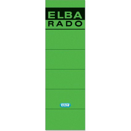 ELBA Ordnerrcken-Etiketten "ELBA RADO" - kurz/breit, grn