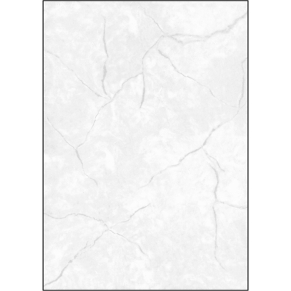 sigel Struktur-Papier, A4, 90 g/qm, Feinpapier, Granit grau