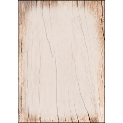 sigel Design-Papier, DIN A4, 90 g/qm, Motiv "Wood"