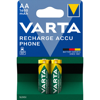 VARTA Telefon-Akku "RECHARGE ACCU Phone", Mignon (AA)