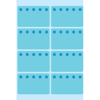 HERMA Tiefkhletiketten, 26 x 40 mm, blau, selbstklebend