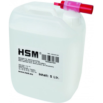 HSM Schneidblock-Spezialreinigungsl, 5 Liter Kanister