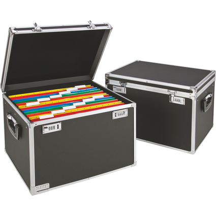 LEITZ Hngeregistratur-Box, schwarz/chrom