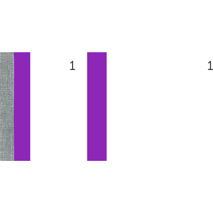 ELVE Bon-Block, violett, Mae: (B)135 x (H)60 mm