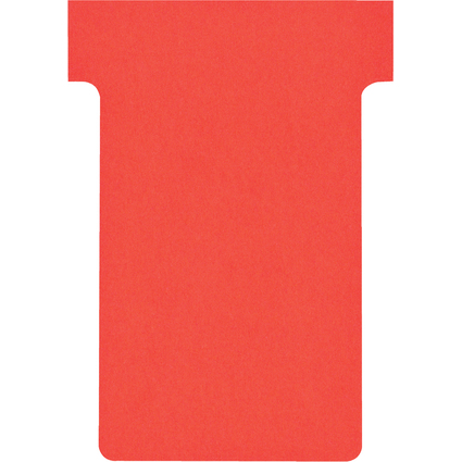 nobo T-Karten, Gre 2 / 60 mm, 170 g/qm, rot
