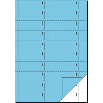 sigel Formularbuch "Bonbuch", A4, 1000 Abrisse, blau