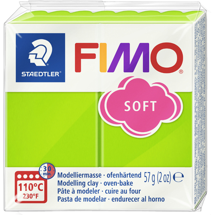 FIMO SOFT Modelliermasse, ofenhrtend, apfelgrn, 57 g