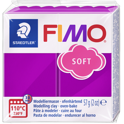 FIMO SOFT Modelliermasse, ofenhrtend, purpur, 57 g