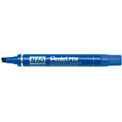 Pentel Permanent-Marker N60, blau, Keilpsitze