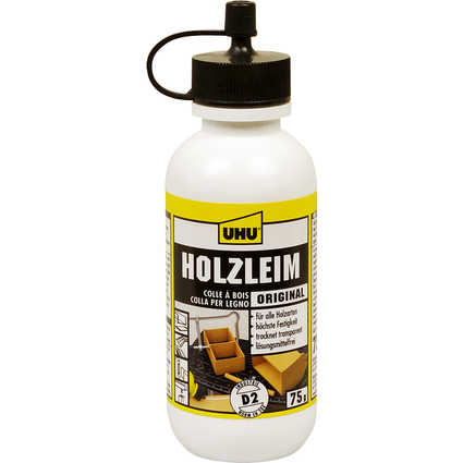 UHU Holzleim Original D2, lsemittelfrei, 75 g Flasche