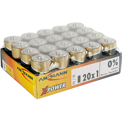 ANSMANN Alkaline Batterie "X-Power", Baby C, 20er Display