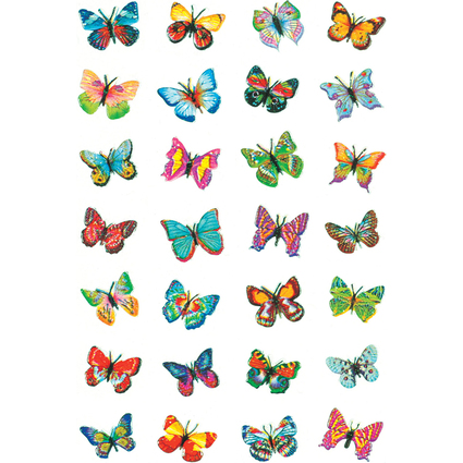 HERMA Sticker MAGIC "Schmetterlinge", Glitterfolie