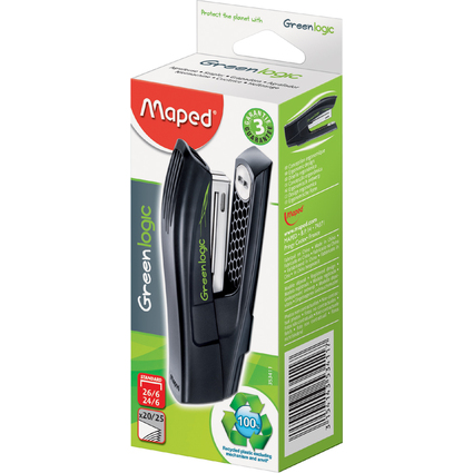 Maped Heftgert Half Strip Greenlogic, schwarz