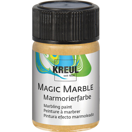 KREUL Marmorierfarbe "Magic Marble", gold, 20 ml