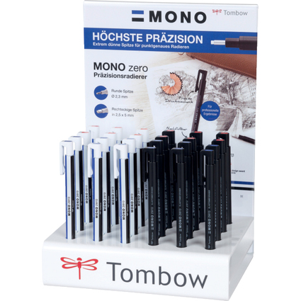 Tombow Radierstift "MONO zero", 24er Display