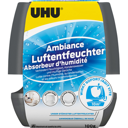 UHU Luftentfeuchter Ambiance, 100 g, anthrazit