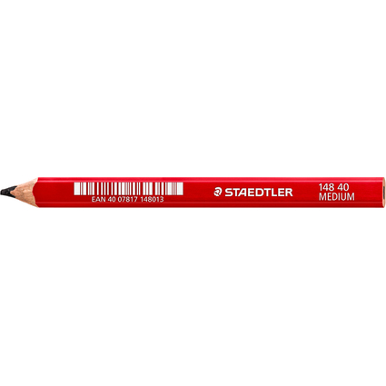 STAEDTLER Zimmermannsbleistift "medium", oval, rotbraun