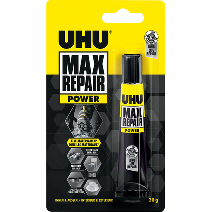 UHU Universal-Klebstoff MAX REPAIR POWER, 20 g Tube