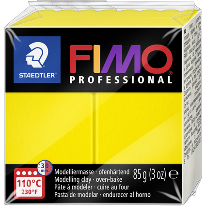 FIMO PROFESSIONAL Modelliermasse, zitronengelb, 85 g