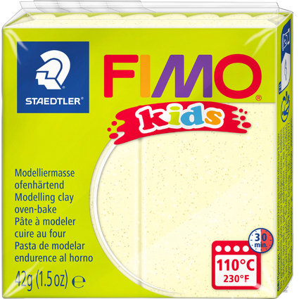 FIMO kids Modelliermasse, ofenhrtend, pearl-hellgelb, 42 g